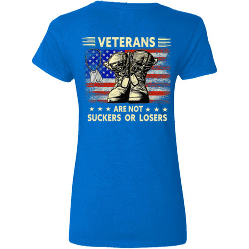 VETS - DESIGN #10 Ladies' V-Neck T-Shirt