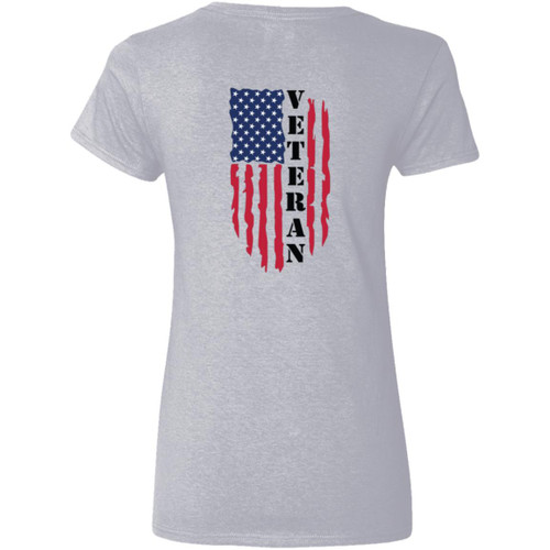 VETS - DESIGN #36 Ladies' V-Neck T-Shirt