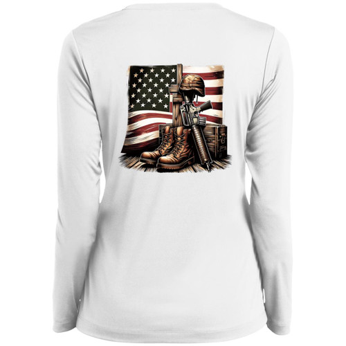 VETS - DESIGN #34 Ladies Long Sleeve V-Neck