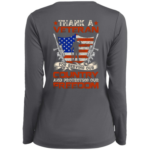 VETS - DESIGN #30 Ladies Long Sleeve V-Neck