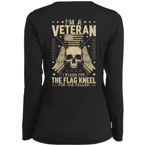 VETS - DESIGN #29 Ladies Long Sleeve V-Neck
