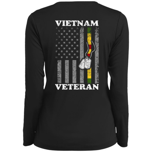VETS - DESIGN #15 Ladies Long Sleeve V-Neck