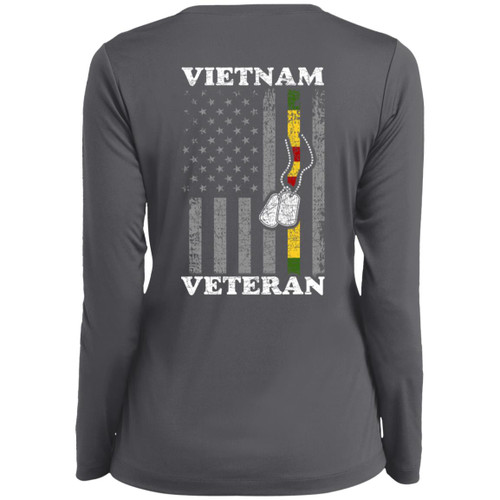 VETS - DESIGN #15 Ladies Long Sleeve V-Neck