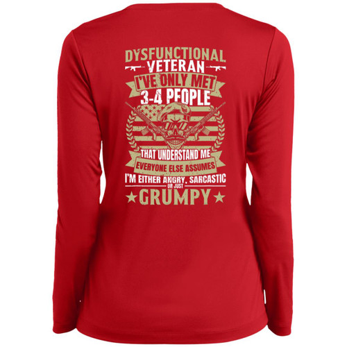 VETS - DESIGN #12 Ladies Long Sleeve V-Neck