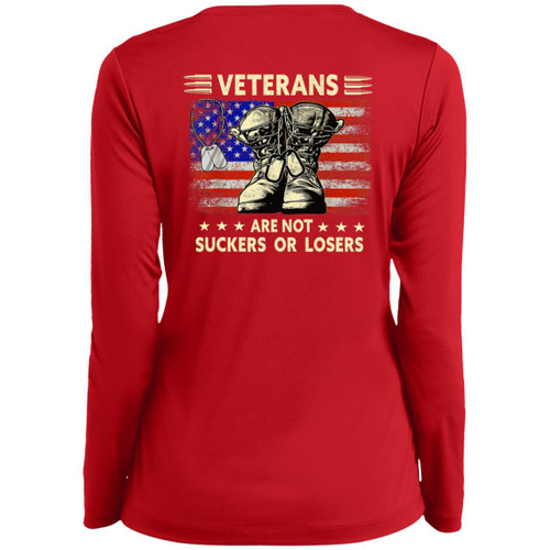 VETS - DESIGN #10 Ladies Long Sleeve V-Neck
