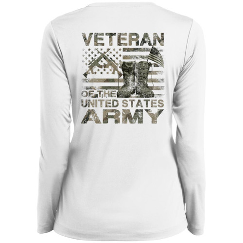 VETS - DESIGN #6 Ladies Long Sleeve V-Neck