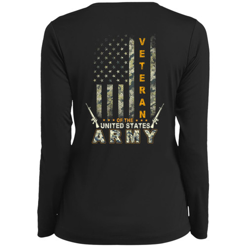 VETS - DESIGN #2 Ladies Long Sleeve V-Neck