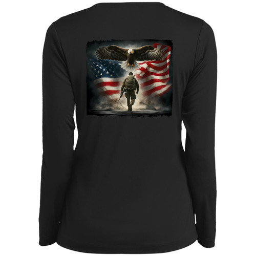 VETS - DESIGN #39 Ladies Long Sleeve V-Neck