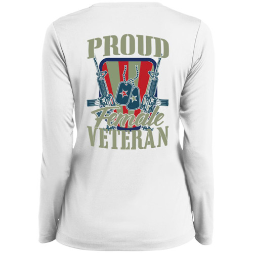 VET WOMEN - DESIGN #41 Ladies Long Sleeve V-Neck