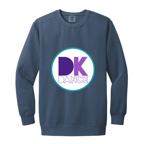 DK Dance Garment-Dyed Adult Crewneck Sweatshirt
