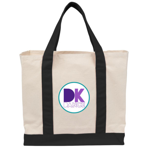DK Dance Cotton Canvas Two-Tone Tote
