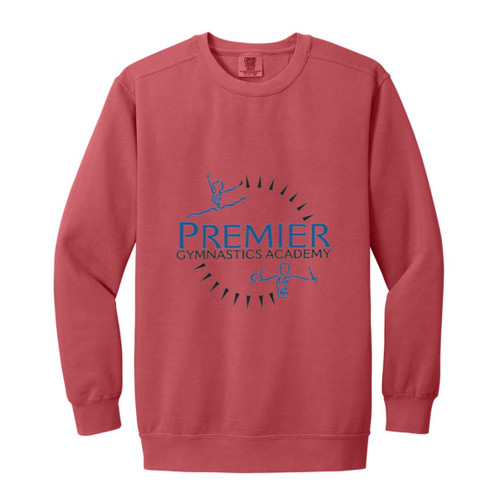 Premier gymnastics Academy Garment-Dyed Adult Crewneck Sweatshirt