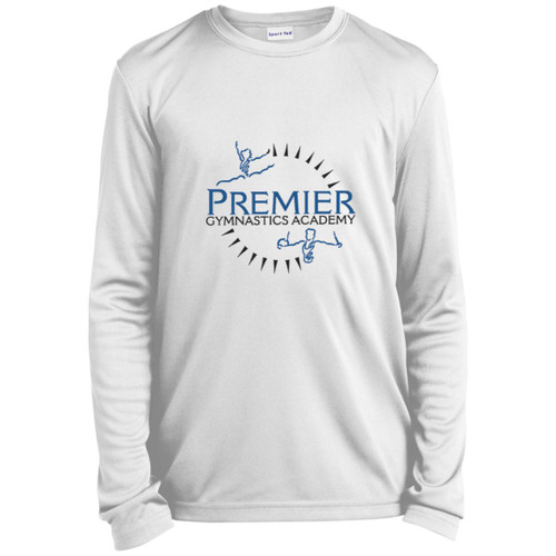 Premier gymnastics Academy Youth Long Sleeve Performance Tee