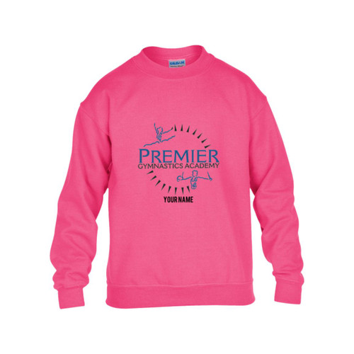 Personalized Premier gymnastics Academy Youth Heavy Blend Fleece Crew