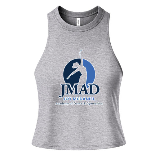 JMAD Bella + Canvas Womens Racerback Cropped Tank