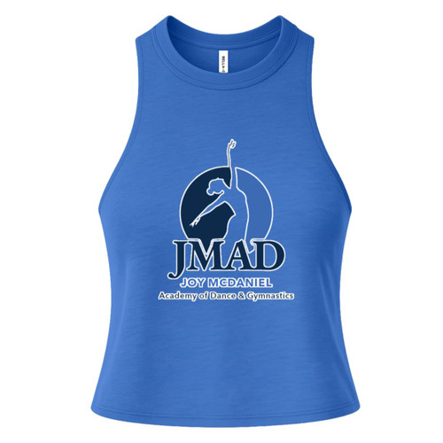 JMAD Bella + Canvas Womens Racerback Cropped Tank