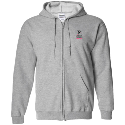 dancer financer aka dad Zip Up Hooded Sweatshirt