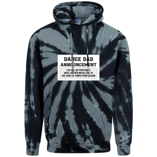 Dance Dad Announcement Adult Tie-Dye Pullover Hoodie