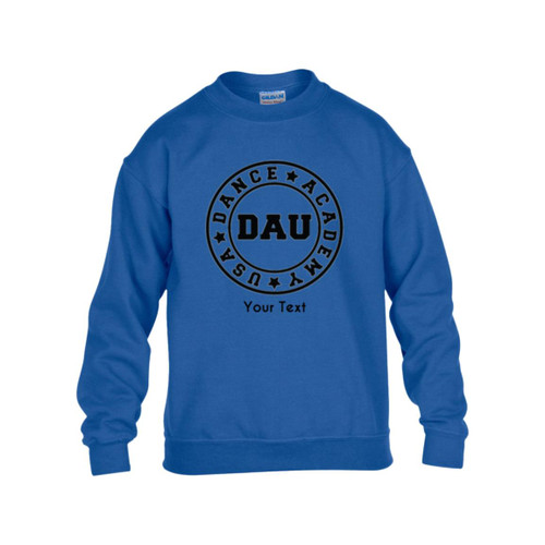 Personalized Dance Academy USA Gildan Kids Heavy Blend Fleece Crew