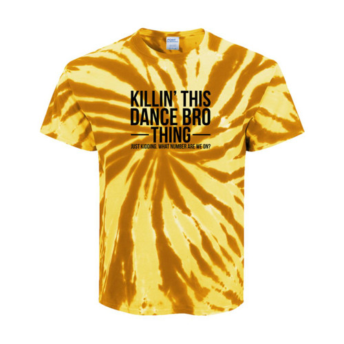 Killin This Dance Bro Thing Youth Tie-Dye Tee