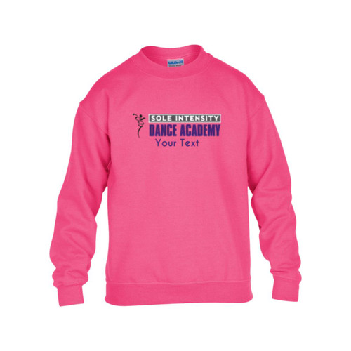 Personalized Sole Intensity dance Academy Gildan Kids Heavy Blend Fleece Crew
