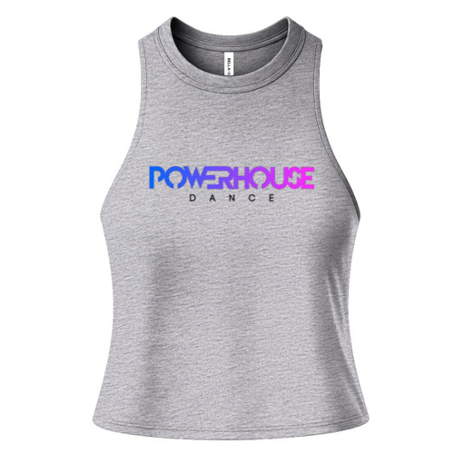 Power House Dance Bella + Canvas Womens Racerback Cropped Tank