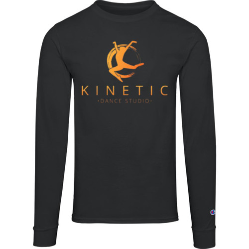 Kinetic Dance Studio Champion Mens Long Sleeve Tee