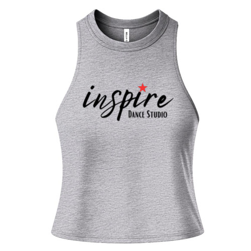 Inspire Dance Studio Bella + Canvas Womens Racerback Cropped Tank