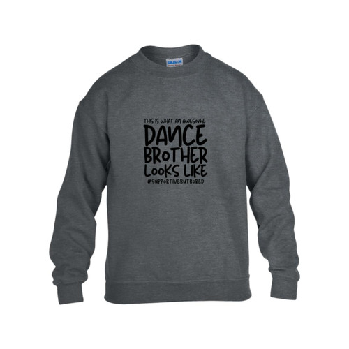 This Is What A Supportive Dance Brother Looks Like Youth Heavy Blend Fleece Crew