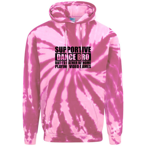 Supportive Dance bro Adult Tie-Dye Pullover Hoodie