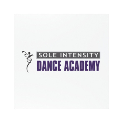 Sole Intensity dance Academy Car Magnet — Round Black & White School Logo Magnet
