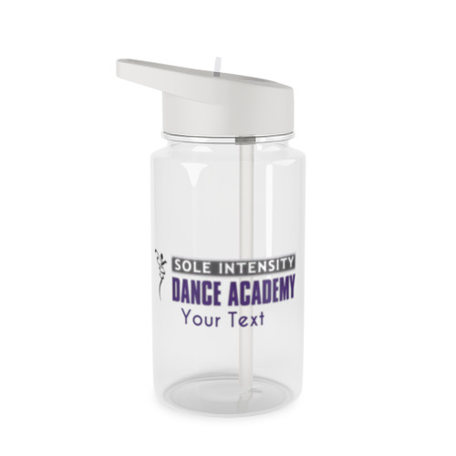 Personalized Sole Intensity dance Academy Tritan Water Bottle — Clear Sport Bottle with Straw