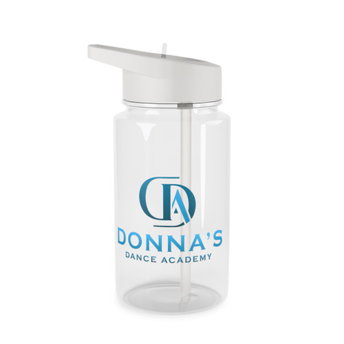 Donna’s Dance Academy Tritan Water Bottle — Clear Sport Bottle with Straw