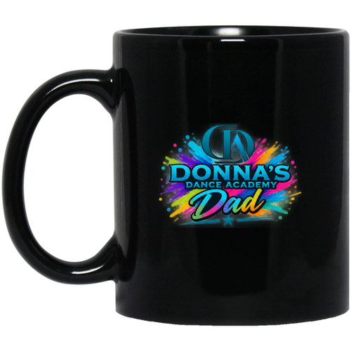 Donnas Dance Dad 3 11oz Black Mug
