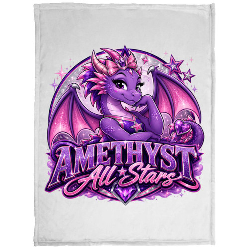 LDC Amethyst All Stars Cozy Plush Fleece Blanket - 30x40