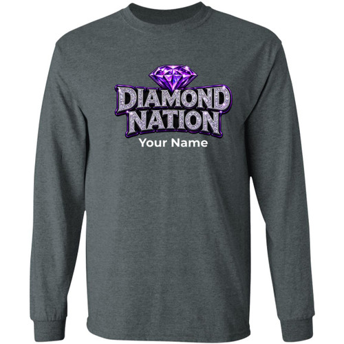 LDC Diamond Nation Personalized Gildan LS T-Shirt 5.3 oz.