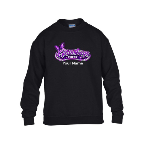 LDC Glitterbugs Personalized Gildan Kids Heavy Blend Fleece Crew