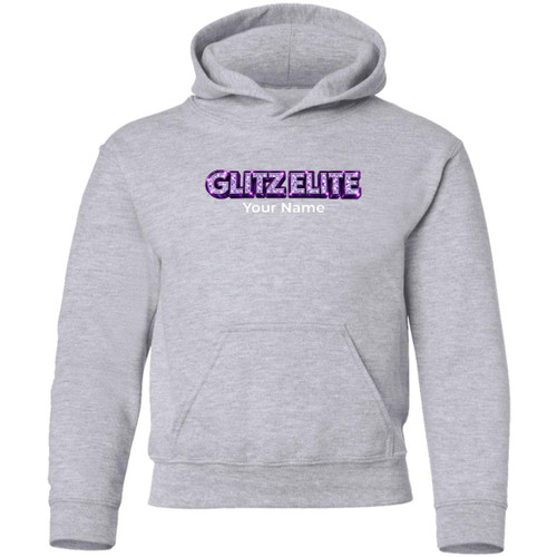 LDC Glitz Elite Personalized Gildan Youth Pullover Hoodie