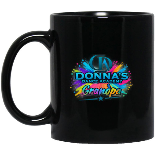 Donnas Dance Grandpa 2 11oz Black Mug