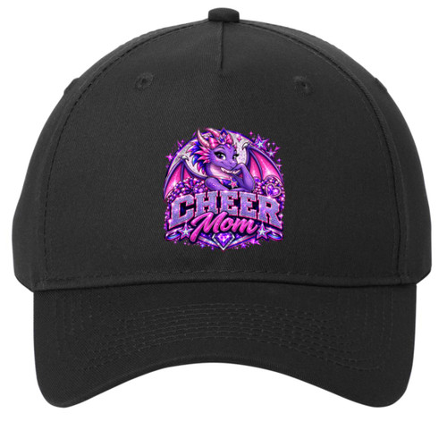 LDC Amythyst Cheer Mom 1 Port & Co 5-Panel Twill Cap