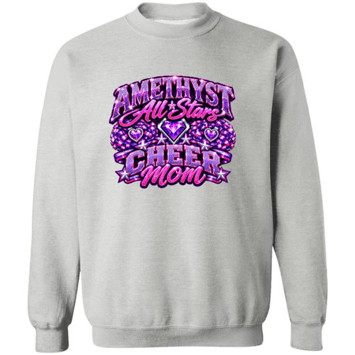 LDC Amythyst Cheer Mom Gildan Crewneck Pullover Sweatshirt