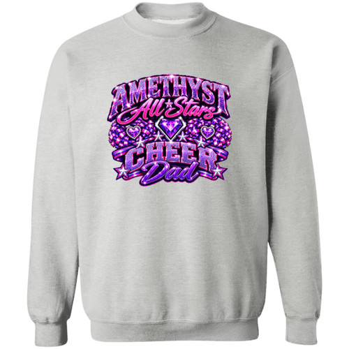 LDC Amythyst Cheer Dad Gildan Crewneck Pullover Sweatshirt