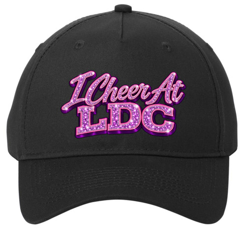 LDC Amethyst I Cheer at LDC Port & Co 5-Panel Twill Cap
