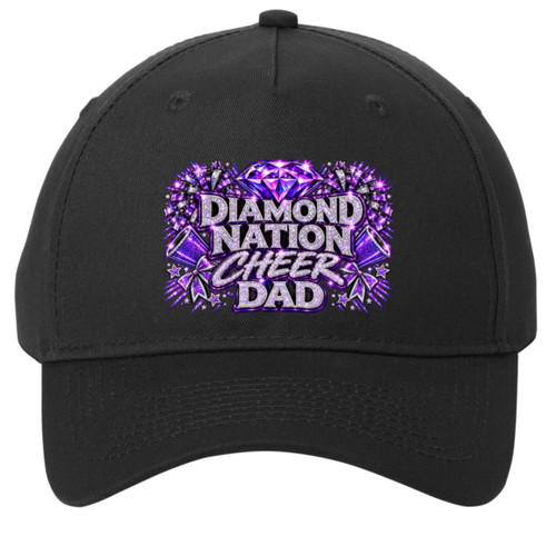 LCD Diamond Nation Cheer Dad 1 Port & Co 5-Panel Twill Cap