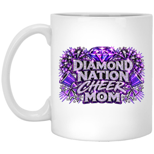 LCD Diamond Nation Cheer Mom 11oz White Mug