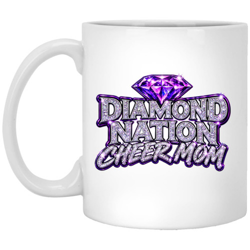 LCD Diamond Nation Cheer Mom 11oz White Mug