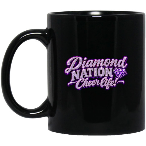 LDC Diamond Nation Cheer Life! 11oz Black Mug
