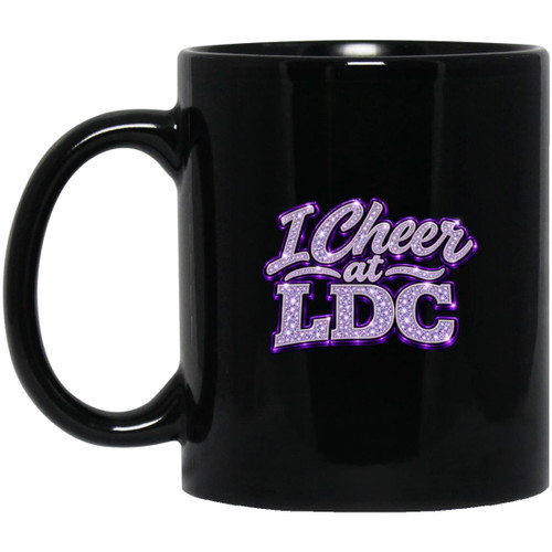 LDC Diamond Nation I Cheer at LDC 11oz Black Mug
