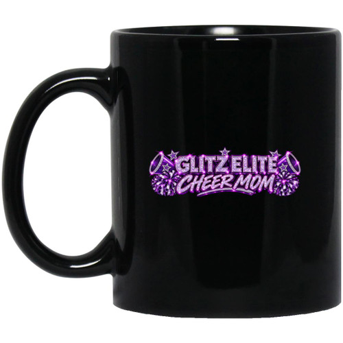 LDC Glitz Elite Cheer Mom 1 11oz Black Mug