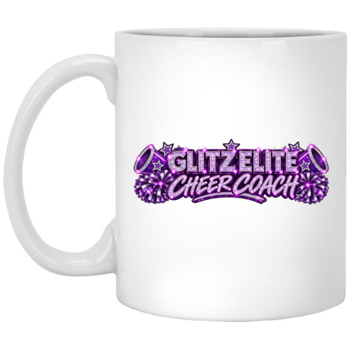 LDC Glitz Elite Cheer Coach 1 11oz White Mug